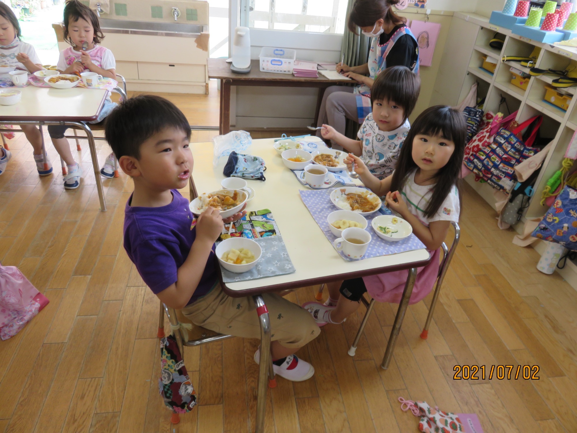 給食の様子
