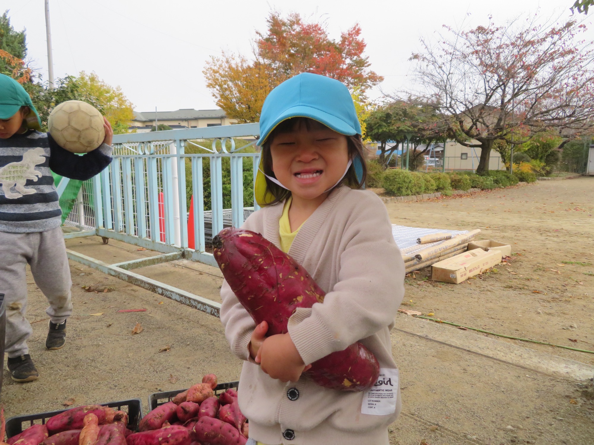 11月4日（木）焼き芋準備　5日（金）　焼き芋大会