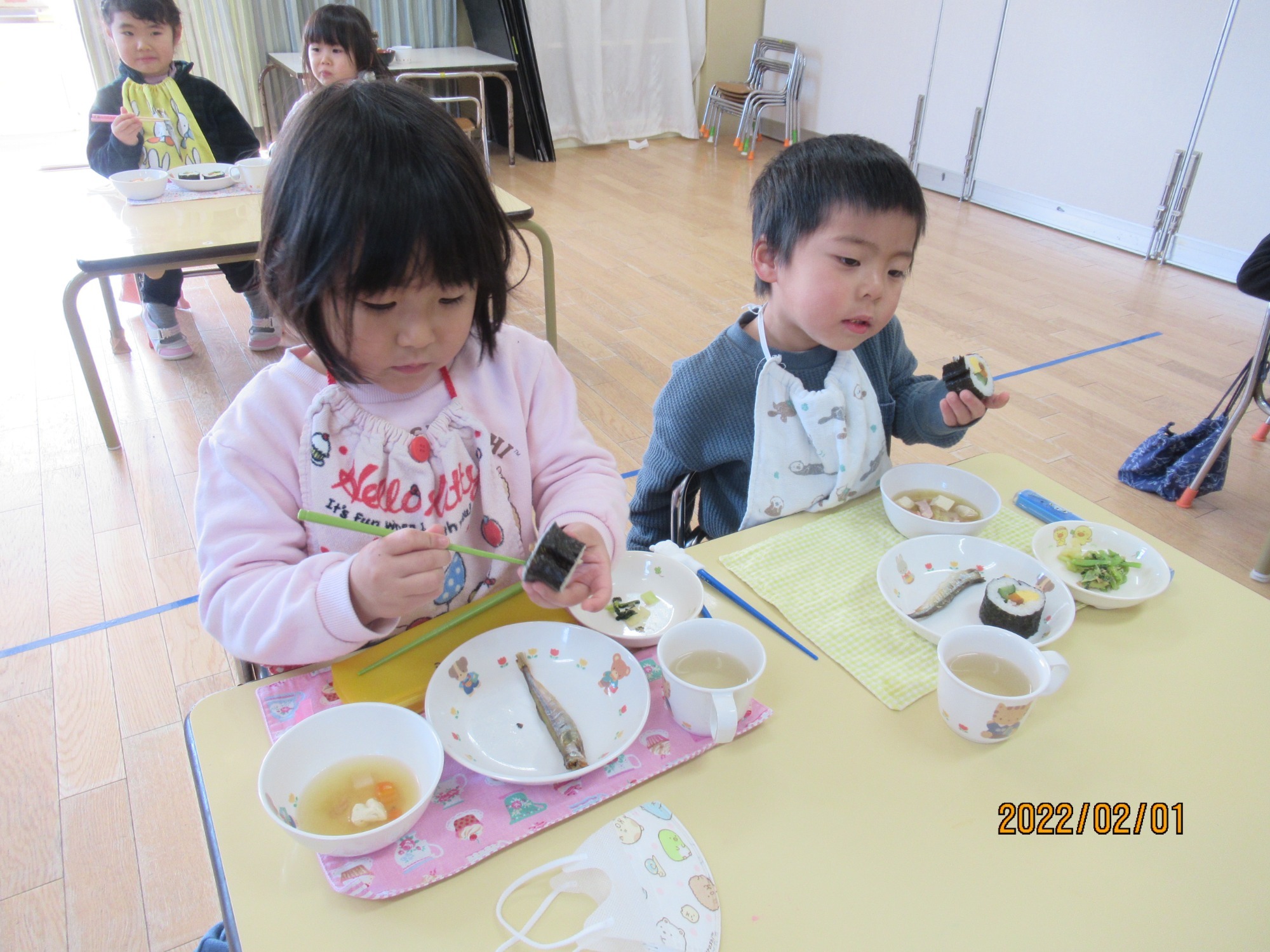 給食の様子